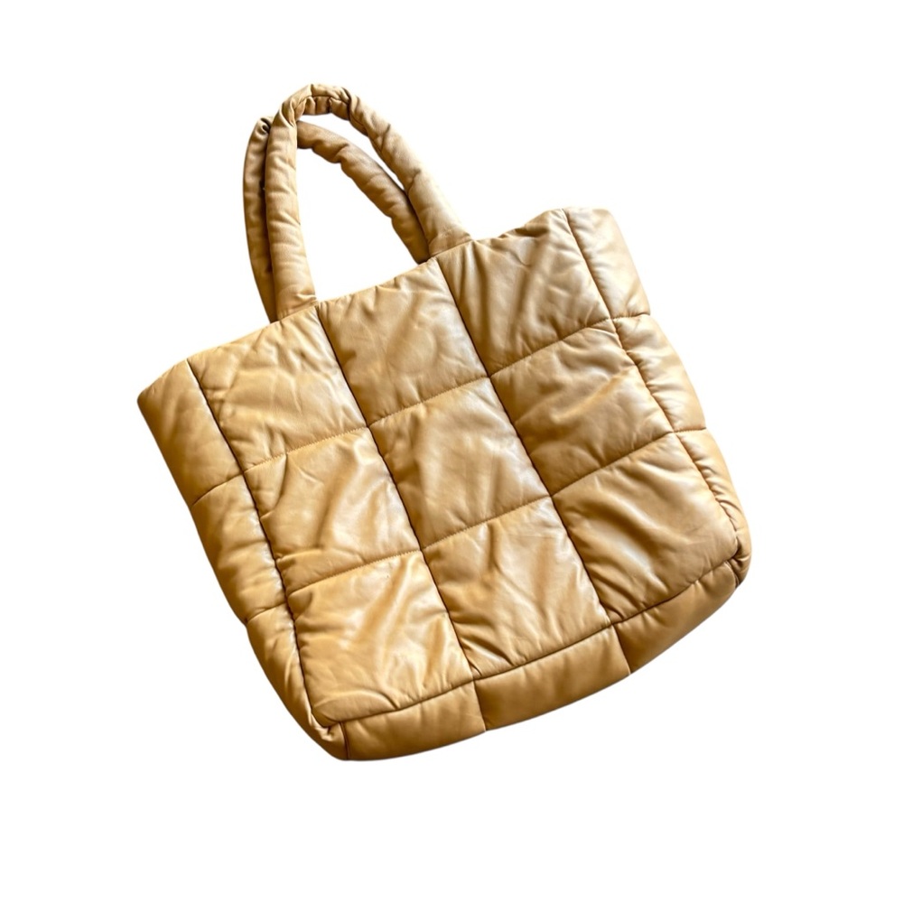 Stand Studio Assante puffy sand quilted faux-leather tote bag - Picture 6 of 12